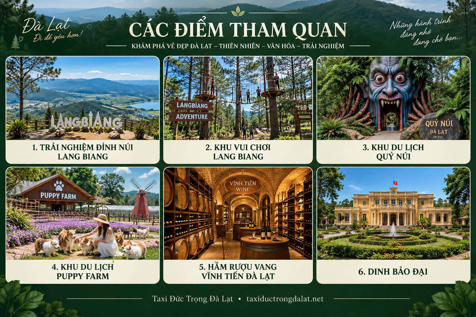 Tour Đà Lạt 1 Ngày Từ Đức Trọng: 10 Lịch Trình + Xe Ghép Đoàn 2026 Tour Langbiang Đà Lạt – đỉnh núi Langbiang, Puppy Farm và 6 điểm tham quan nổi bật