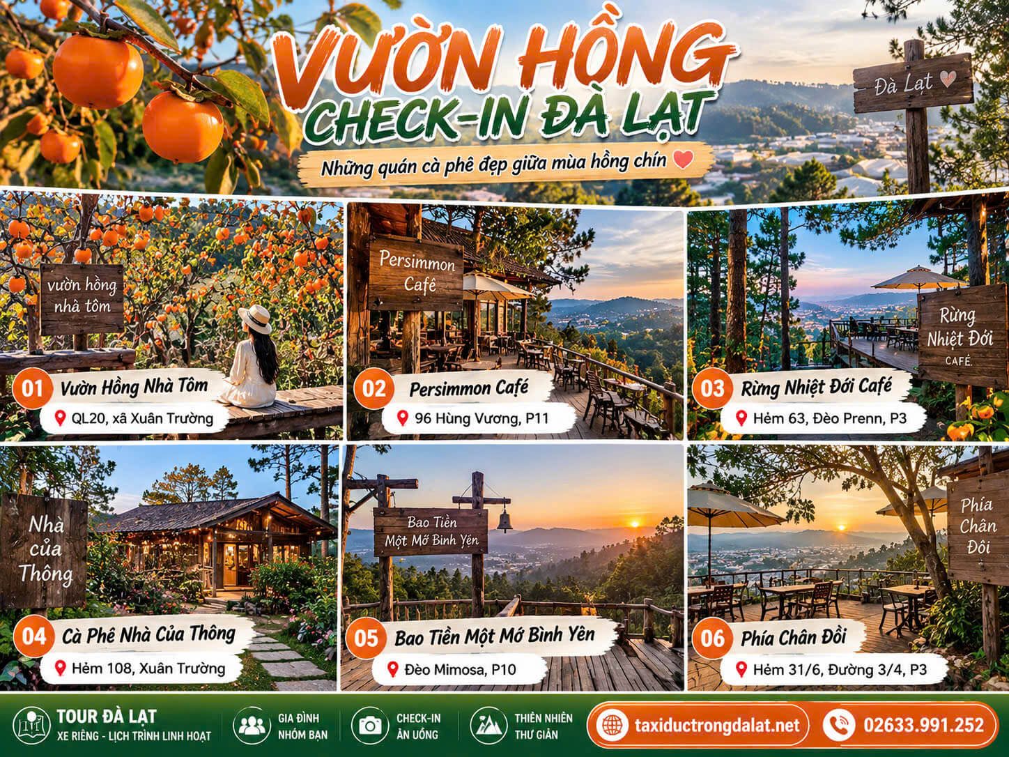 Vườn Hồng Check-in Đà Lạt Cuối Năm 6 vườn hồng và điểm check-in Đà Lạt cuối năm — Nhà Tôm, Persimmon Café, Rừng Nhiệt Đới, Nhà Của Thông, Bao Tiền Một Mớ Bình Yên, Phía Chân Đồi