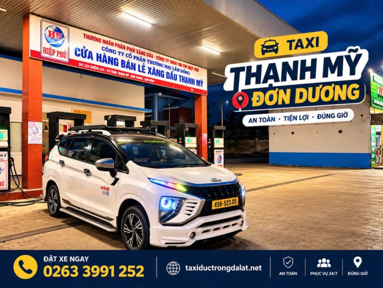 Xe 7 chỗ 49A-523.05 Xe taxi 7 chỗ biển 49A-523.05 của Taxi Đức Trọng Đà Lạt ở Thạnh Mỹ, Đơn Dương