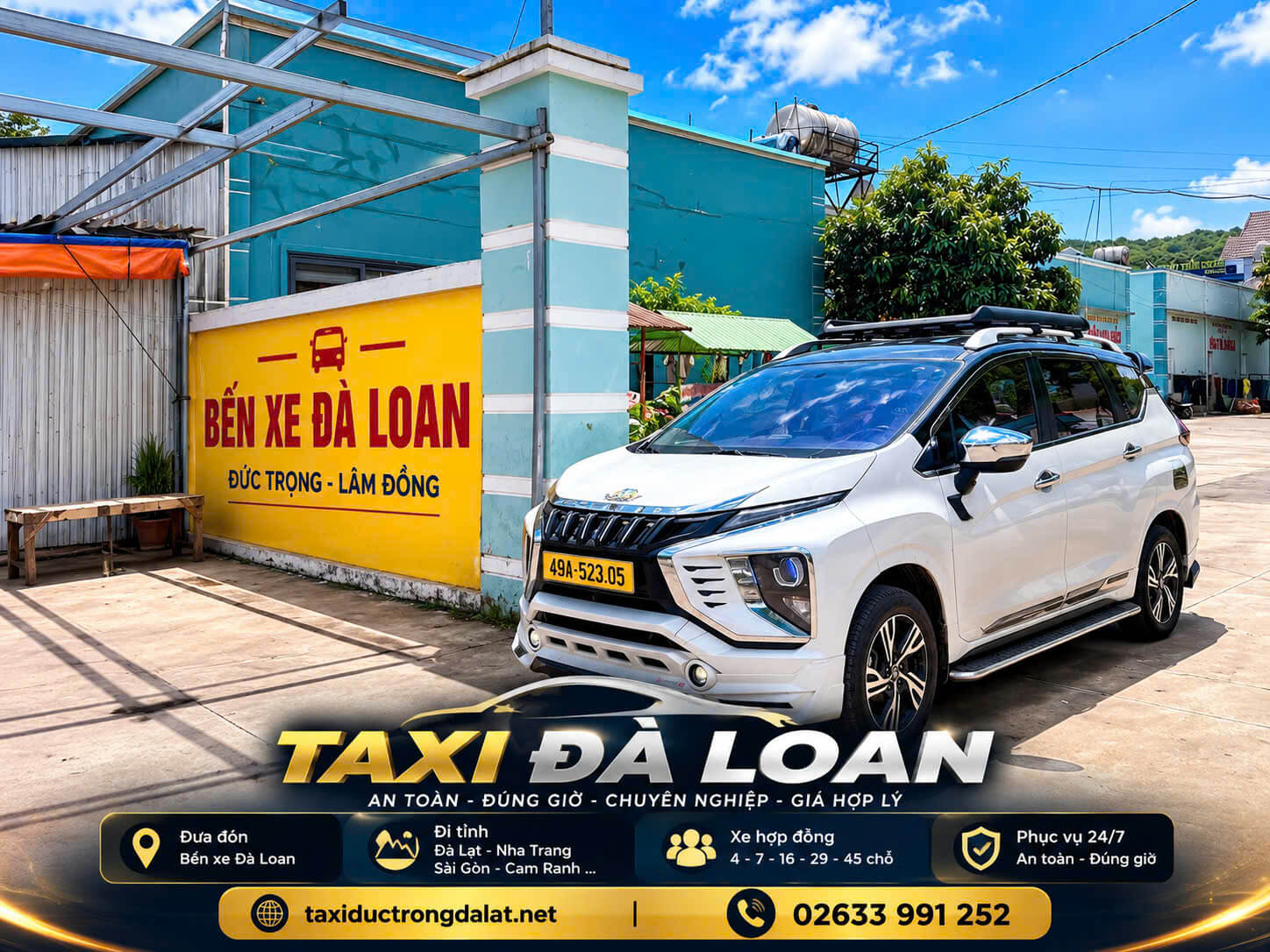 Taxi Đà Loan – Tà Hine – Ninh Loan: Đón Tận Thôn 24/7, Gọi 02633 991 252 Taxi đón khách tại Bến xe Đà Loan, xã Tà Hine