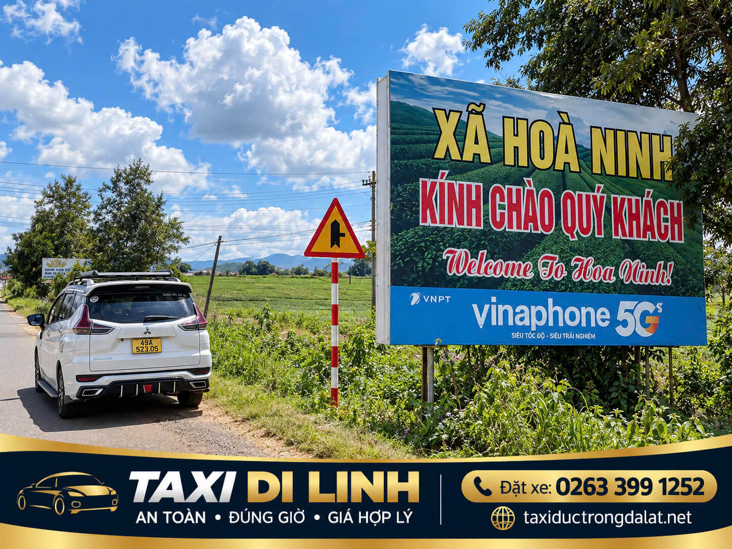Xã Hòa Ninh, Di Linh Bảng chào xã Hòa Ninh, vùng Di Linh – Taxi Di Linh đón khách các xã quanh Di Linh