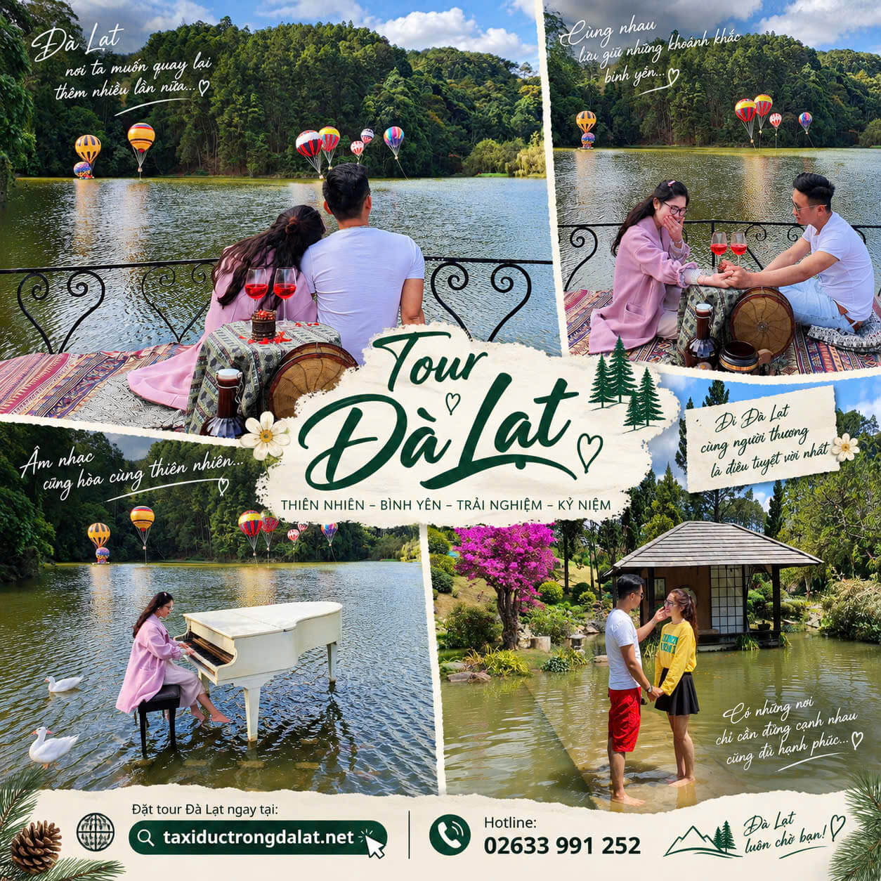 Đón Sân Bay Liên Khương Ghép Tour Đà Lạt Trong Ngày Anh Hải – tài xế Taxi Đức Trọng Đà Lạt cùng vợ trên hành trình tour Đà Lạt, đón sân bay Liên Khương ghép tour trong ngày