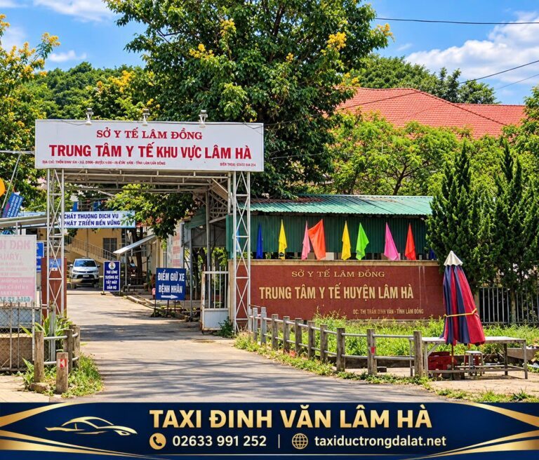 Trung tâm Y tế khu vực Lâm Hà Cổng Trung tâm Y tế khu vực Lâm Hà, nơi taxi Phú Sơn hay đưa khách đi khám